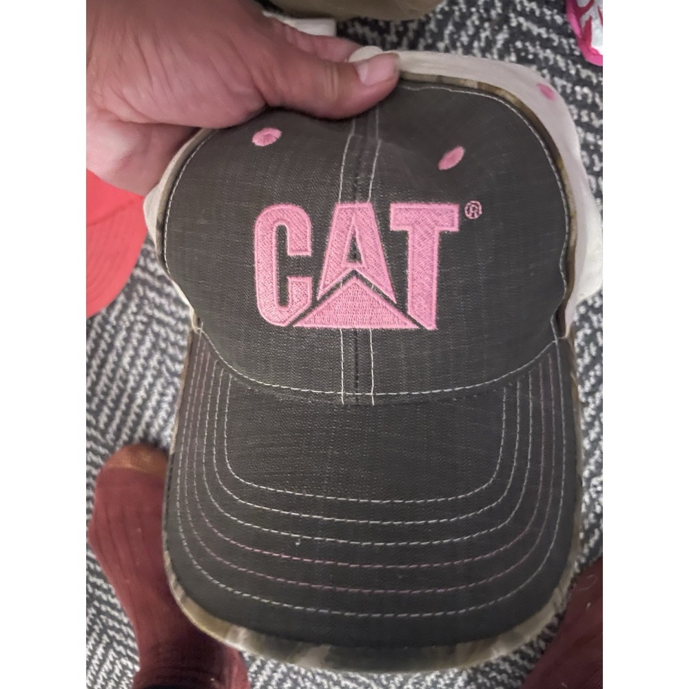 Women's CAT Camouflage And Pink Adjustable Strap Cotton Hat